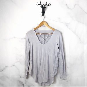 American Eagle | Soft & Sexy Lilac Caged Top S